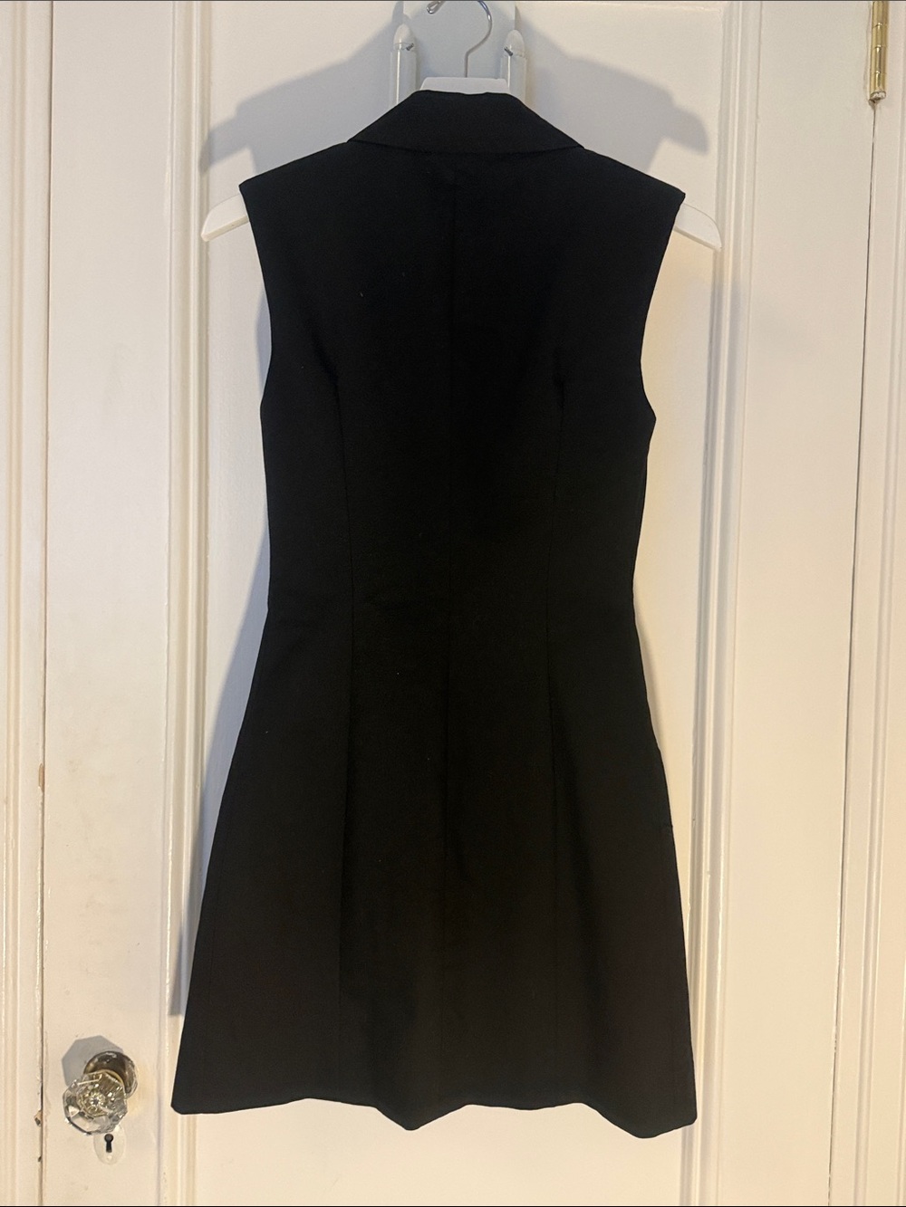 Mango Black Sleeveless Button-Front Mini Dress - Picture 10 of 10